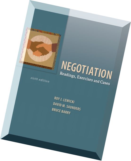 Download Negotiation Readings, Exercises, And Cases, 6 Edition By Roy ...