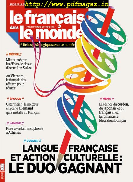 Download Le Francais Dans Le Monde Septembre 2019 Pdf Magazine