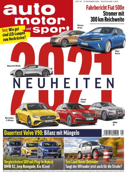 Download Auto Motor Und Sport Magazin 19 November 2020 Pdf Magazine