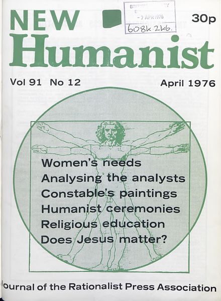 Download New Humanist April 1976 Pdf Magazine
