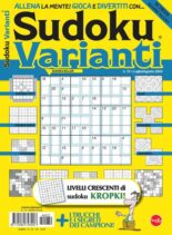 Sudoku Varianti – Luglio-Agosto 2024